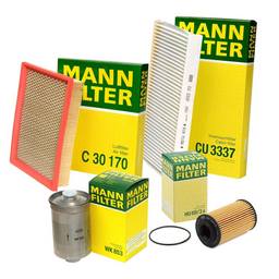 SAAB Air / Cabin Air / Fuel / Engine Oil Filter Kit 93172299 - MANN-FILTER 3726637KIT